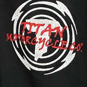 Vintage Tribal Titan Motorcycle Co Black T-Shirt
